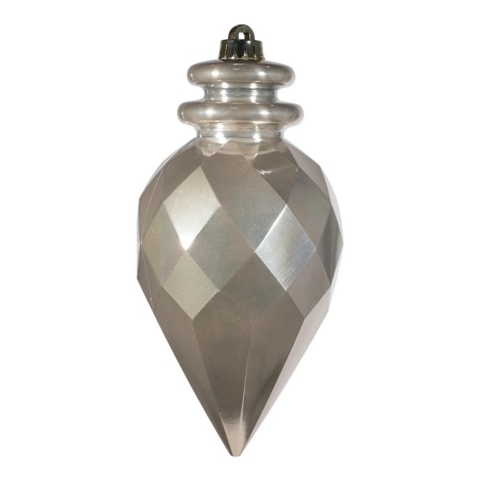 ORNAMENTO PLASTICA CM.11,5x25 PLATINO